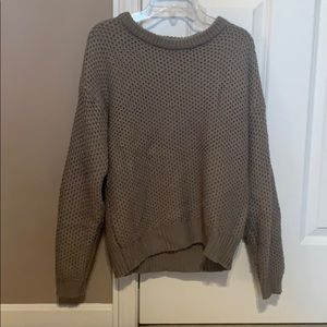 Sweater with black elbow patches